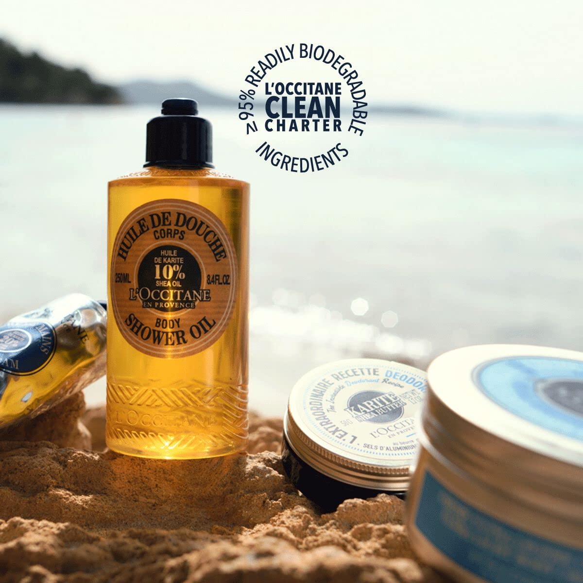 L'Occitane Shea Body Shower Oil 2.50 Fl.Oz : Beauty & Personal Care