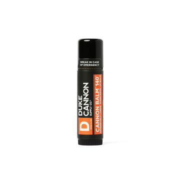 Duke Cannon Balm 140 Tactical Lip Protectant - Blood Orange Mint Flavored Lip Balm With Spf 30, Large Size, Premium Ingredients, Outdoor Lip Care For Men