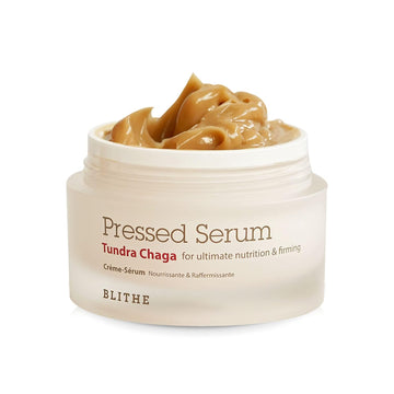 Blithe Pressed Serum Chaga Mushroom - Advanced Skin Tightening Cream For Face, Face Tightening And Lifting Formula For A Natural Face Lift 1.68Oz