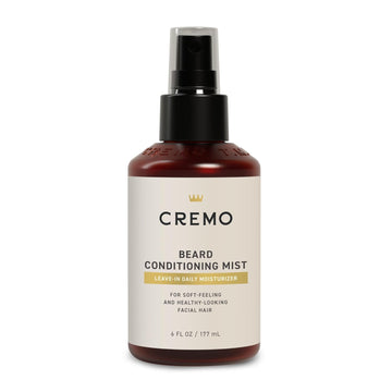 Cremo Leave-In Daily Beard Conditioning Mist - For Soft-Feeling And Healthy-Looking Facial Hair, 6 Fl Oz