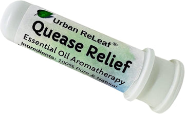 Urban Releaf Quease Relief Essential Oil Aromatherapy Nasal Inhaler — Pure Undiluted Oils For Queasy Nausea Tummy, Easy Open Snap Top. Made In Usa. Alcohol-Free. No Mess. Pocket Size