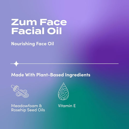 Indigo Wild Zum Face Nourishing Face Oil - Hydrating Face Moisturizer - Skin Oil Made With Shea Butter & Meadowfoam Seed Oil - Beauty & Personal Care - Lavender, Geranium & Rosemary Scent - 2 Fl Oz