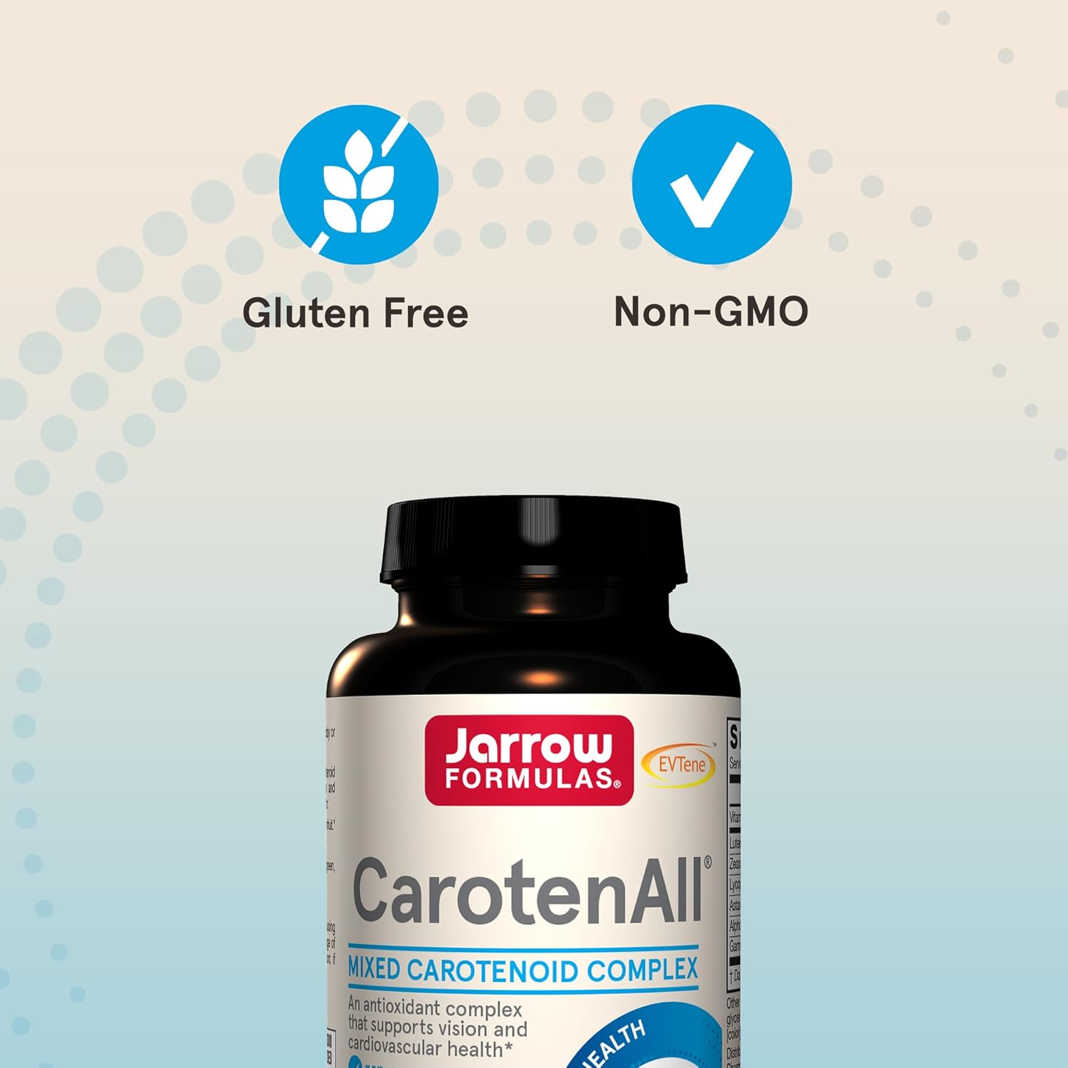Jarrow Formulas® Carotenall, Dietary Supplement, Antioxidant Support For Vision And Cardiovascular Health, 60 Softgels, Up To A 60 Day Supply : Health & Household