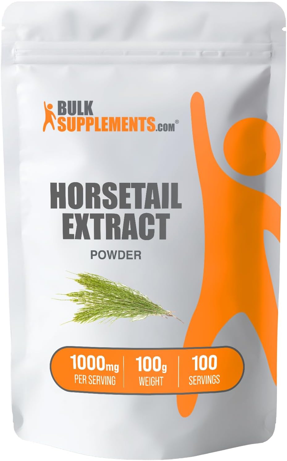 BulkSupplements.com Horsetail Extract Powder - Horsetail Supplement, from Horsetail Herb - Silica Supplements, Gluten Free, 1000mg per Serving, 100g (3.5 oz) (Pack of 1)