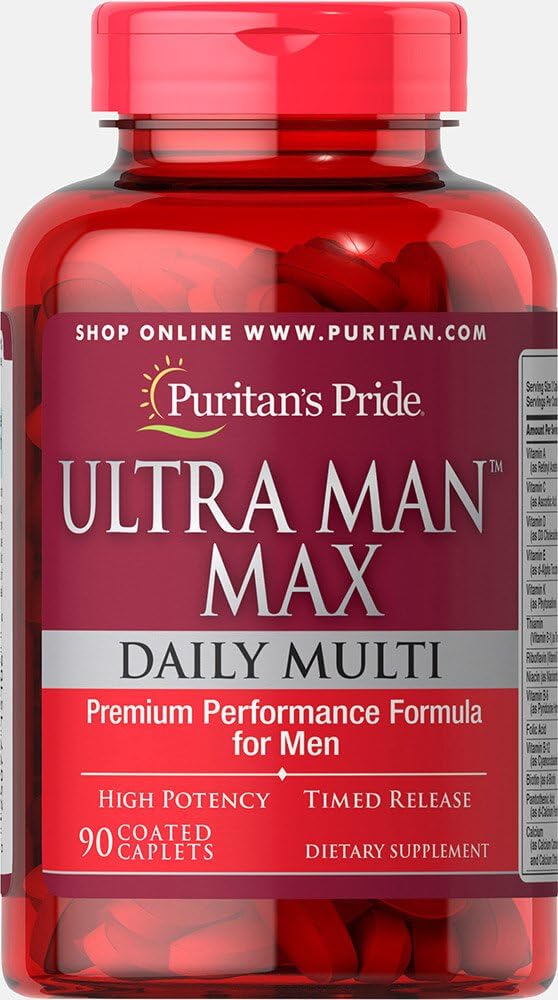 Puritan's Pride Ultra Man Max, 90 Count : Health & Household