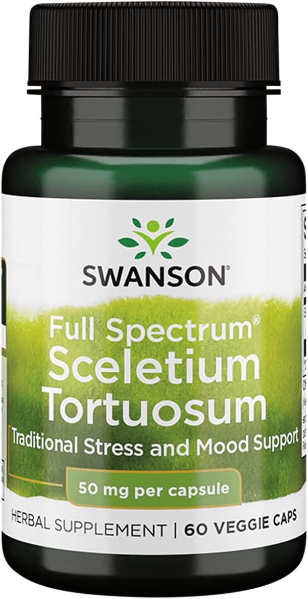 Swanson Full Spectrum Sceletium Tortuosum 50 Milligrams 60 Veg Capsules