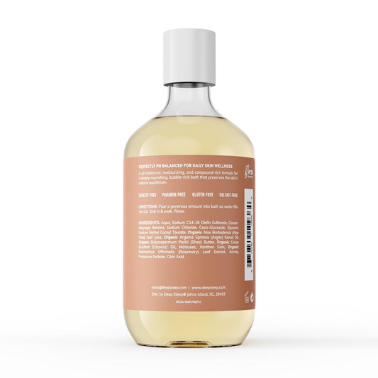 Deep Steep Bubble Bath, Lemon Cream, 17 Oz – Soothing Soak With Shea Butter, Argan Oil, Aloe Vera & Coconut Oil – Vegan, Sulfate-Free, Ph-Balanced Clean Beauty