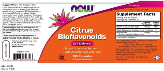 Now Foods Citrus Bioflavonoids – 100 Veg Capsules