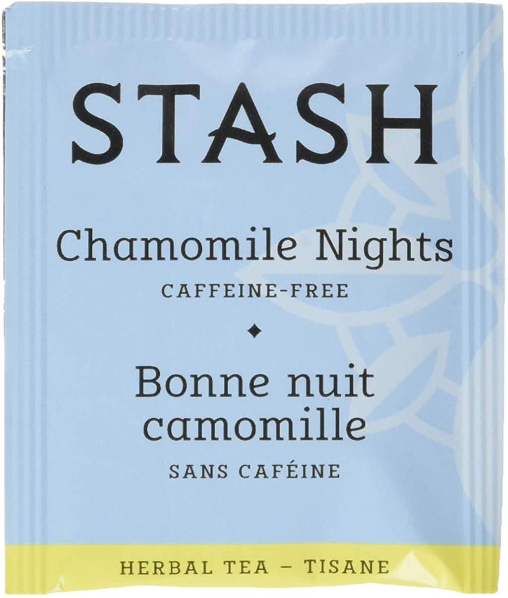 Stash Tea Chamomile Nights Herbal Tea, Box Of 100 Tea Bags (Packaging May Vary)