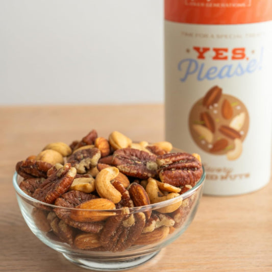 Yes, Please! Savory Mixed Nuts - Almonds, Cashews, Pecans, 7Oz, Rosemary, Sage, Thyme - Gourmet Snack For Scotch, Vodka, Beer Pairing - 7Oz