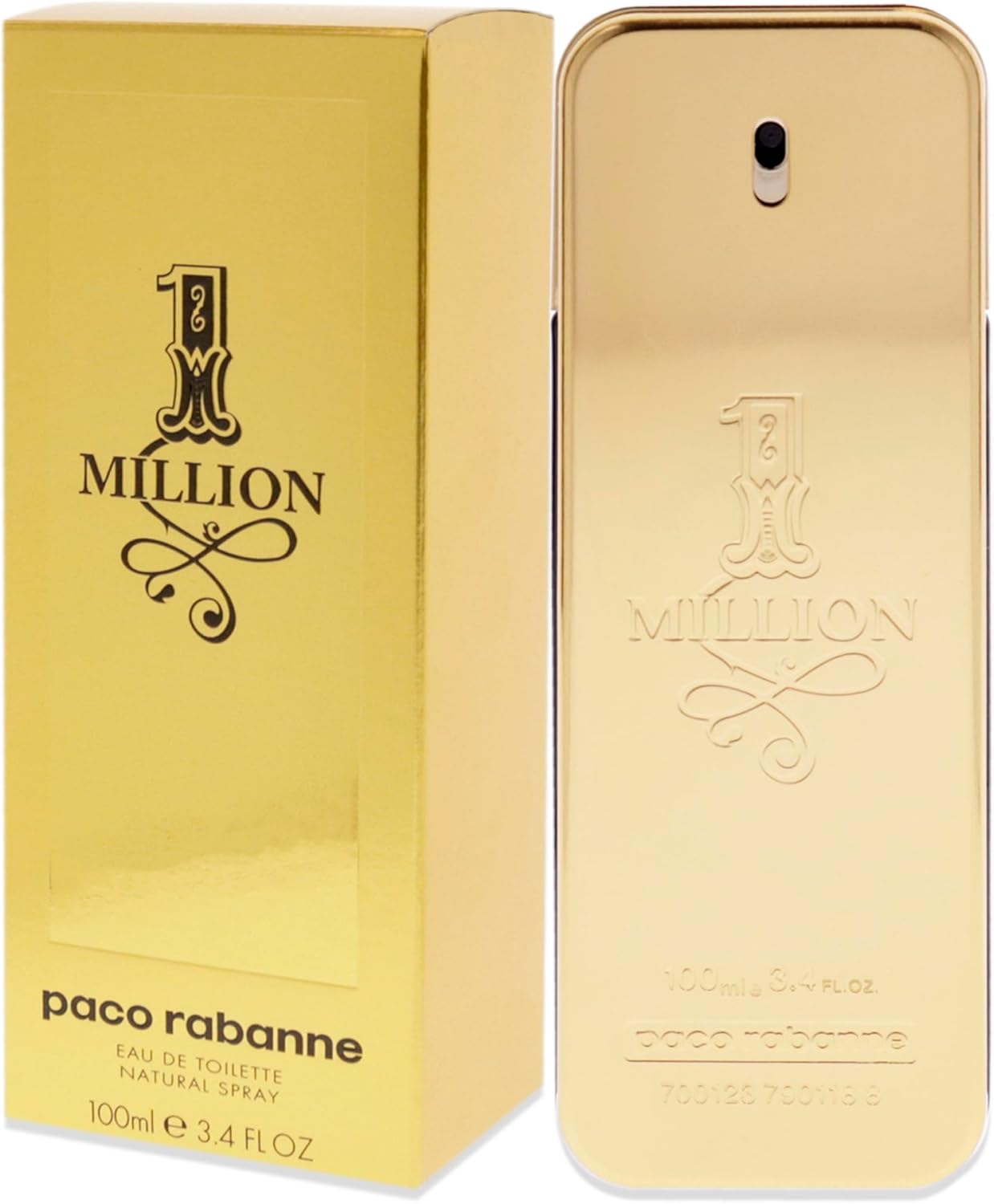 Paco Rabanne 1 Million For Men 3.4 Oz Edt Spray