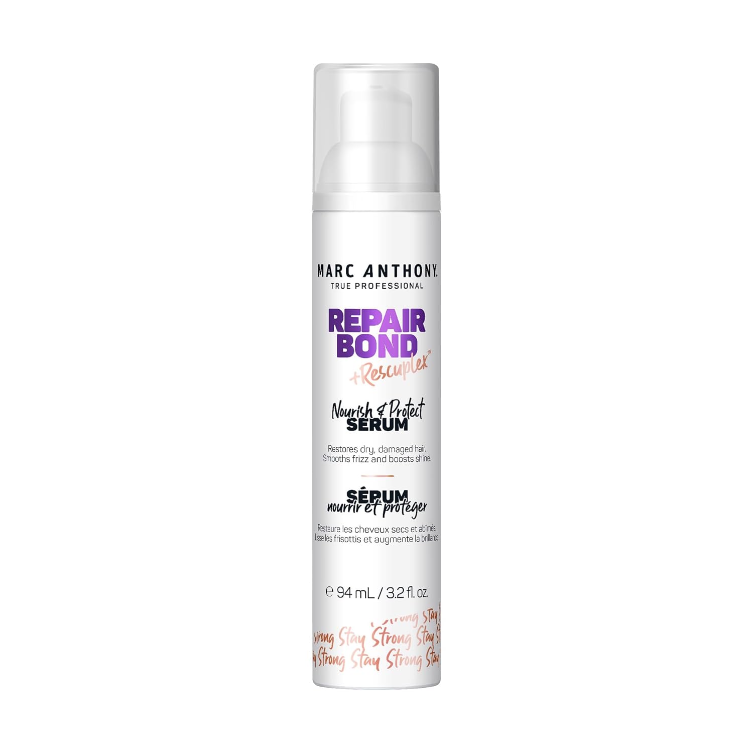 Marc Anthony Hair Serum For Frizzy & Damaged Hair, Repair Bond + Rescuplex Strength & Protect Serum - 3.2 Fl Oz