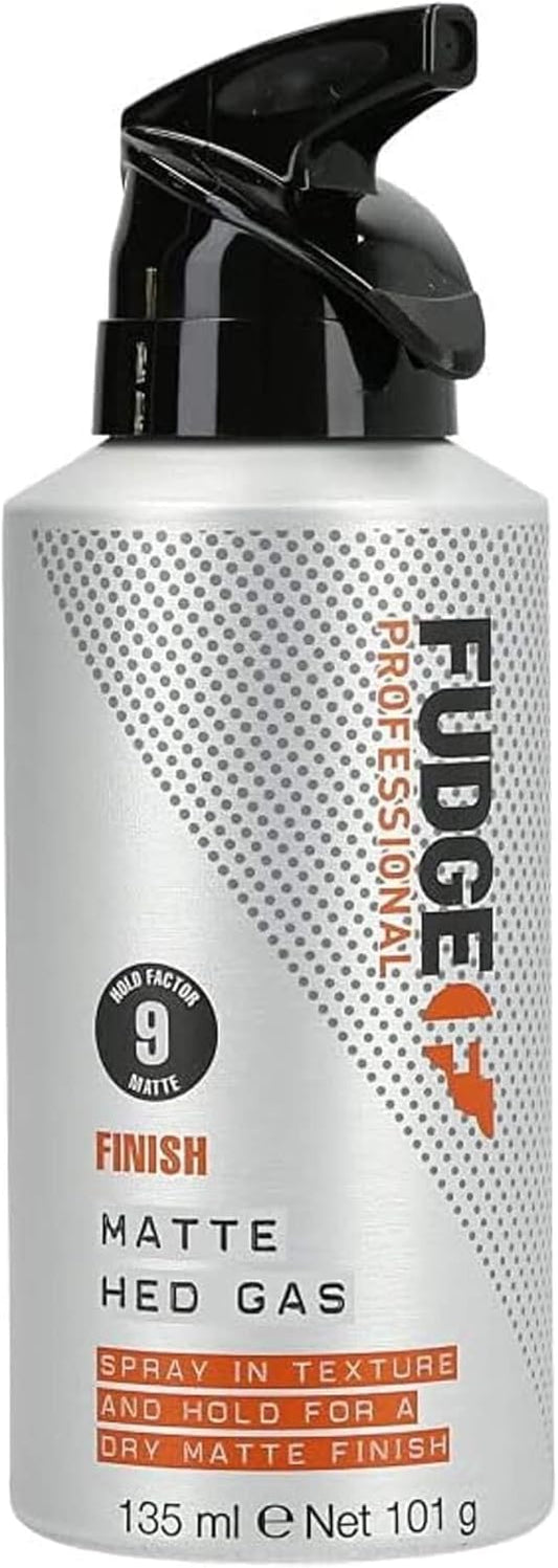 Fudge Professional Matte Hed Gas, Strong Hold Texturizing Hairspray, 135 Ml