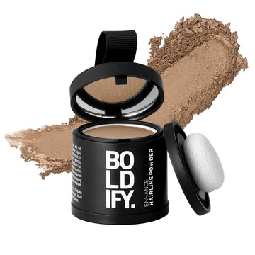 Boldify Hairline Powder - Root Touch Up & Hair Loss Cover Up, Instant Gray Coverage 48-Hour Stain-Proof Hair Color Powder For Women & Men, Hair Fibers And Hair Topper Alternative (Medium Blonde)