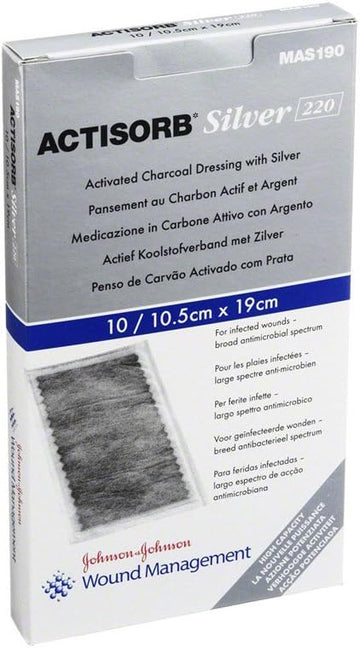 Acti Sorb 220 Silver 10,5X19 Cm Sterile Compresses 10 Pieces