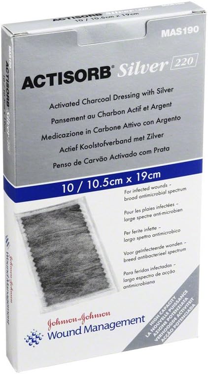 Acti Sorb 220 Silver 10,5X19 Cm Sterile Compresses 10 Pieces