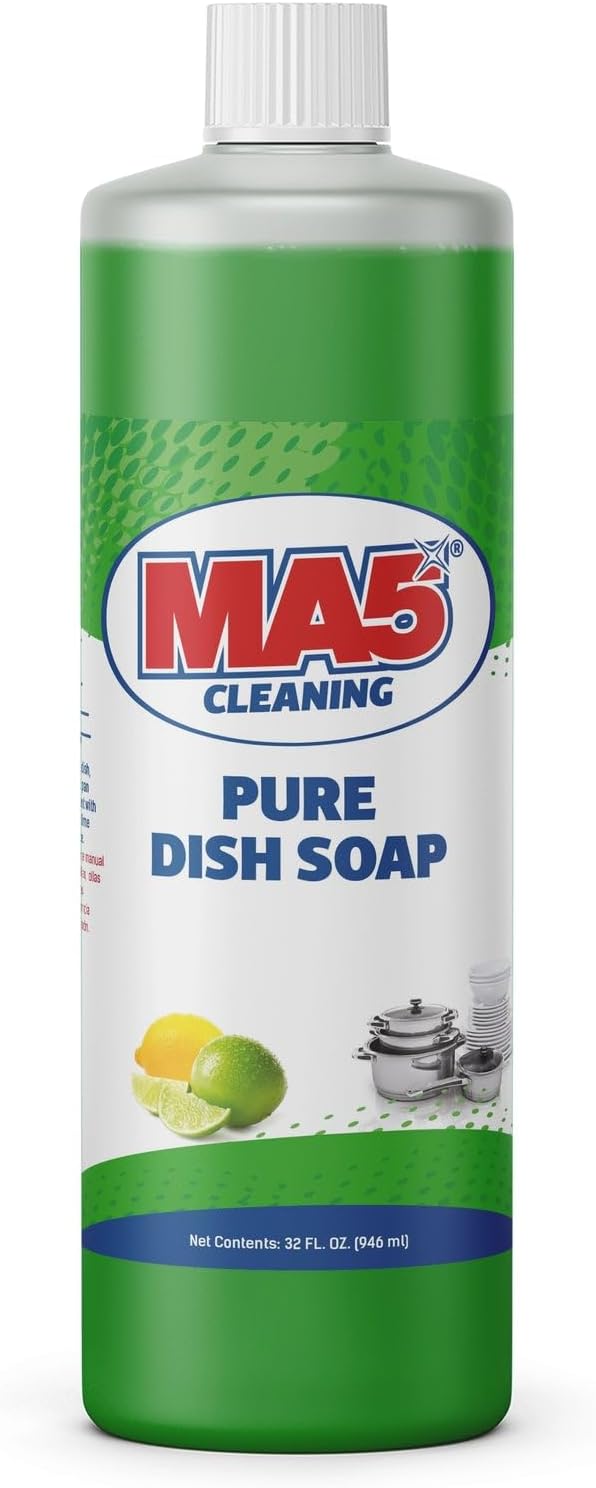 MA5X CLEANING Pure Liquid Dish Soap, 32oz