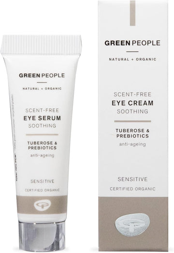 Green People Scent Free Anti-Ageing Eye Cream - Fragrance Free, Suitable For Sensitive Skin - Organic, Cruelty Free & Vegan, 10Ml