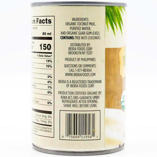 Iberia Organic Coconut Milk, 13.5 Fl. Oz. (Pack Of 12)