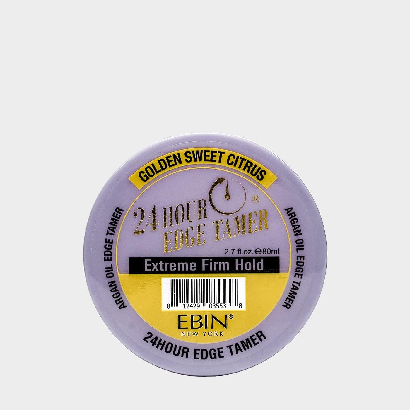 Ebin New York 24 Hour Edge Tamer Refresh – Extreme Firm Hold, 2.7 Oz, Banana Custard – No Flaking, No White Residue, Shine And Smooth With Argan Oil & Castor Oil