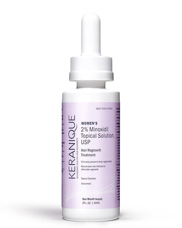 Keranique Hair Regrowth Treatment Dropper – 2% Minoxidil, 2 Fl Oz 30 Day Supply – Regrow Thicker-Looking Hair, Helps Revitalize Hair Follicles