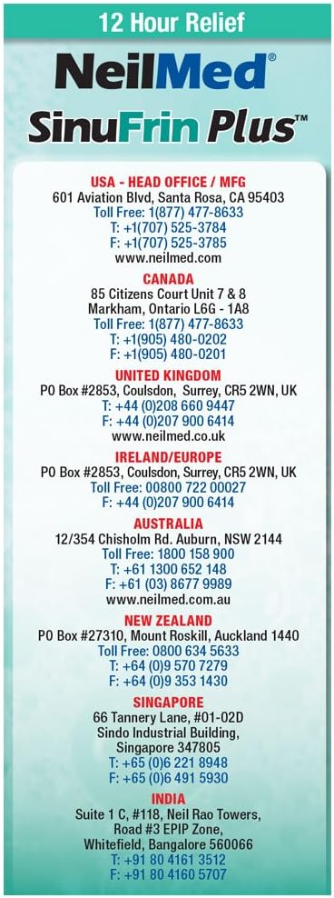 Neilmed Sinufrin Plus Decongestant Moisturizing Gel, .5 Fluid Ounce(Packaging May Vary) : Health & Household