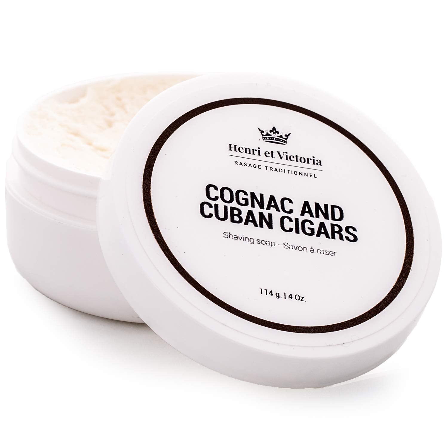 Traditional Shaving Soap For Men | Amande Fragrance | Smooth Shave, Lathers Up Nicely, Long-Lasting Scent | Canadian Made By Skilled Artisan 114 G (4 Oz)