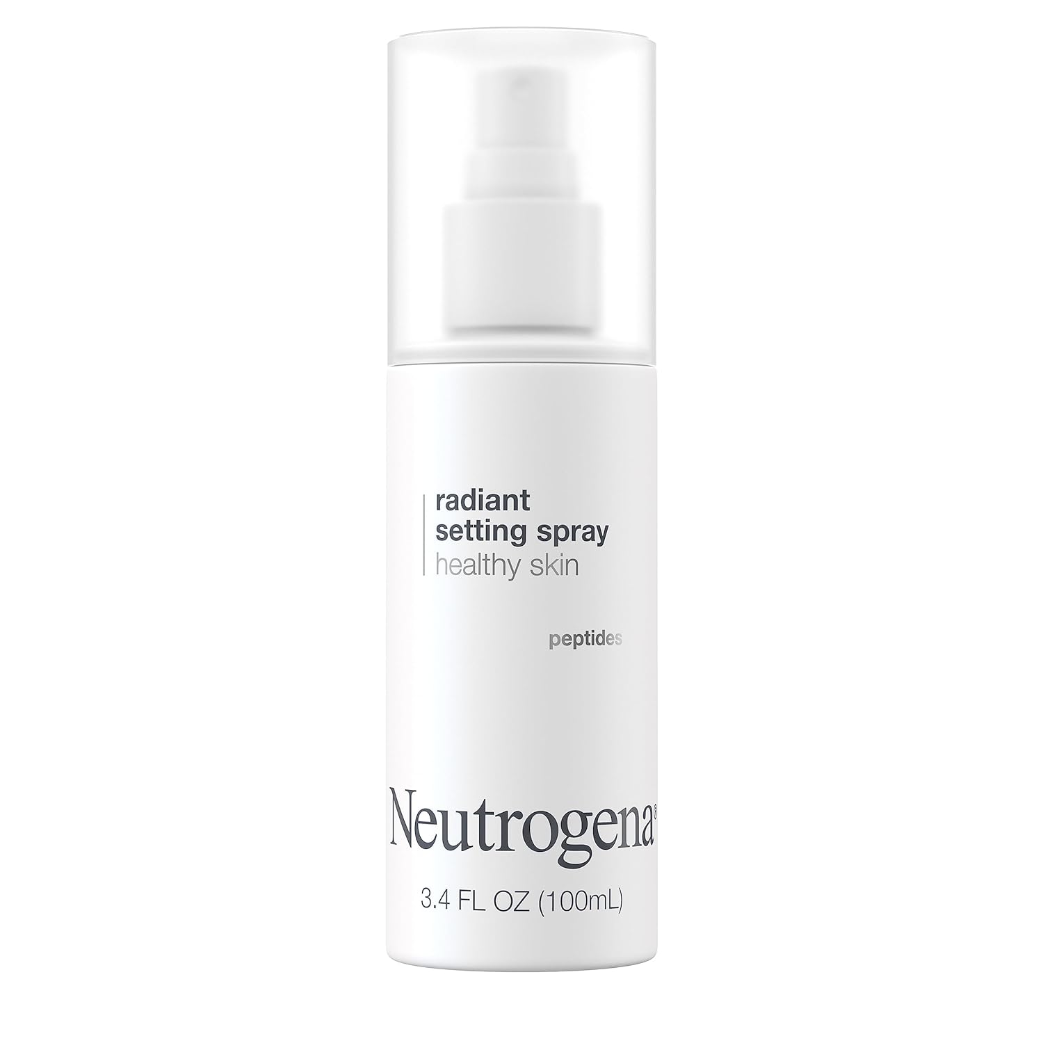 Neutrogena Healthy Skin Radiant Makeup Setting Spray, Long-Lasting, Formulated with Antioxidants & Peptides Weightless Face Setting Mist for Healthy Looking, Glowing Skin, 3.4 fl. oz