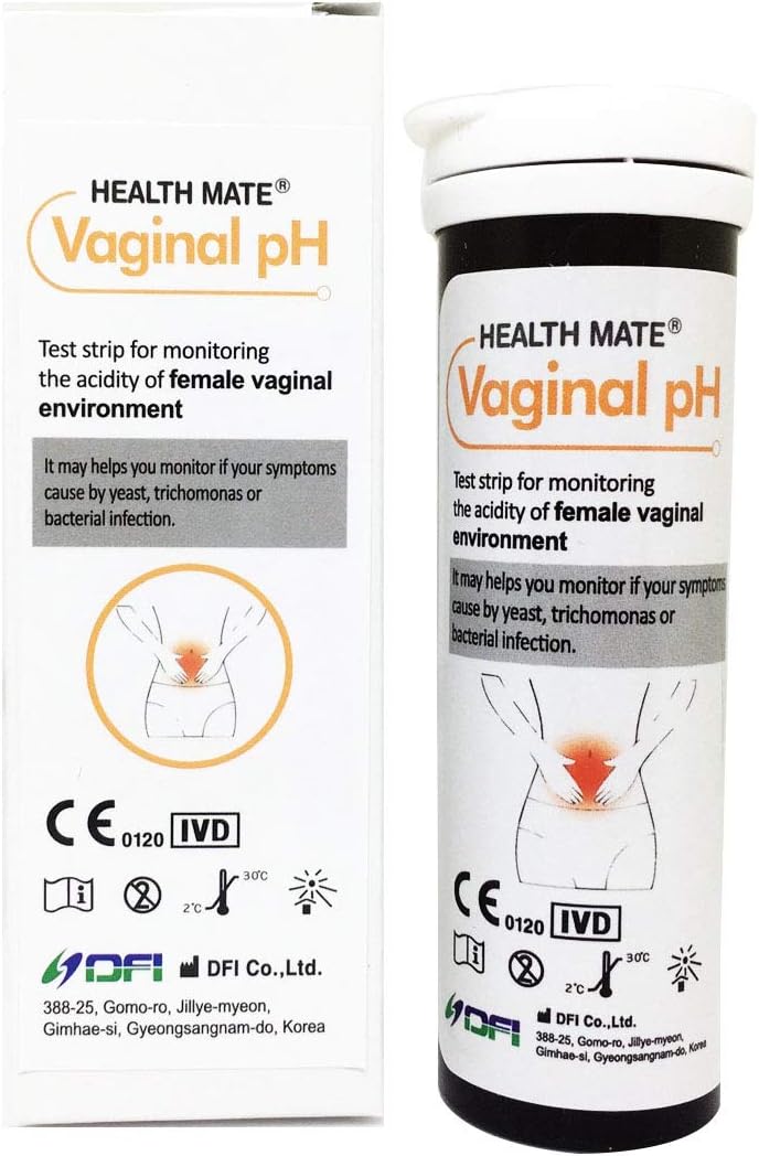 Vaginal Health pH Test Strips Without Swabs - Monitor Vaginal Intimate Health (Pack of 25)