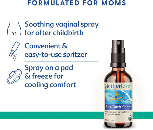Motherlove Sitz Bath Spray (2 oz) Sitz Bath for Postpartum Care?Herbal