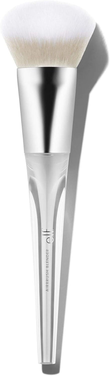 Precision Airbrush Blender Brush, Angled, Soft, Synthetic, Dense, Luxurious, Blends, Contours, Scuplts, Builds Sheer To Full Coverage, Easy To Clean, Wet Or Dry Product