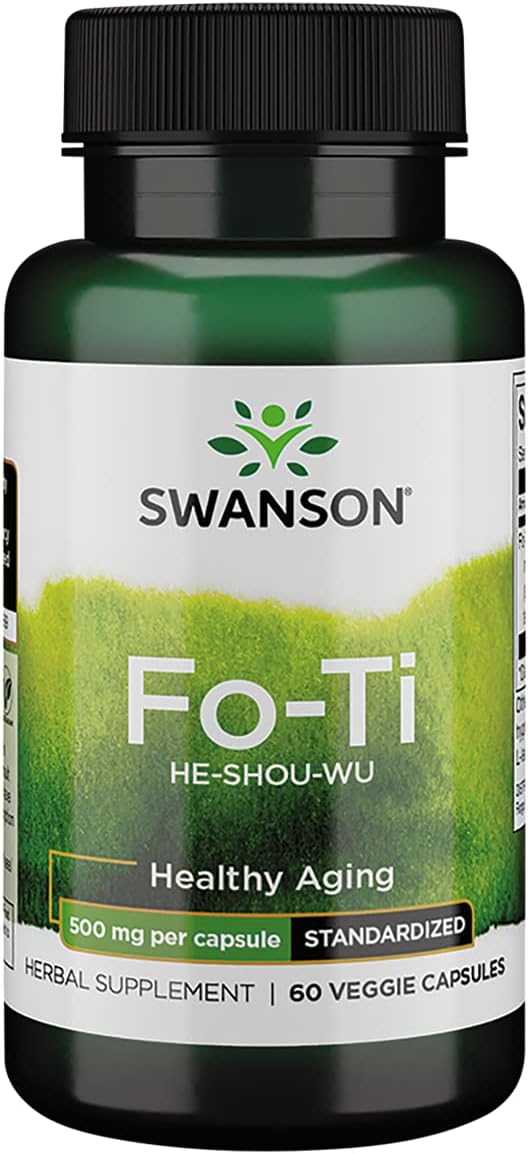 Swanson Fo-Ti Extract 500 Milligrams 60 Veg Capsules