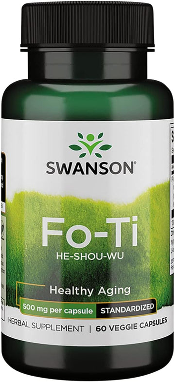 Swanson Fo-Ti Extract 500 Milligrams 60 Veg Capsules