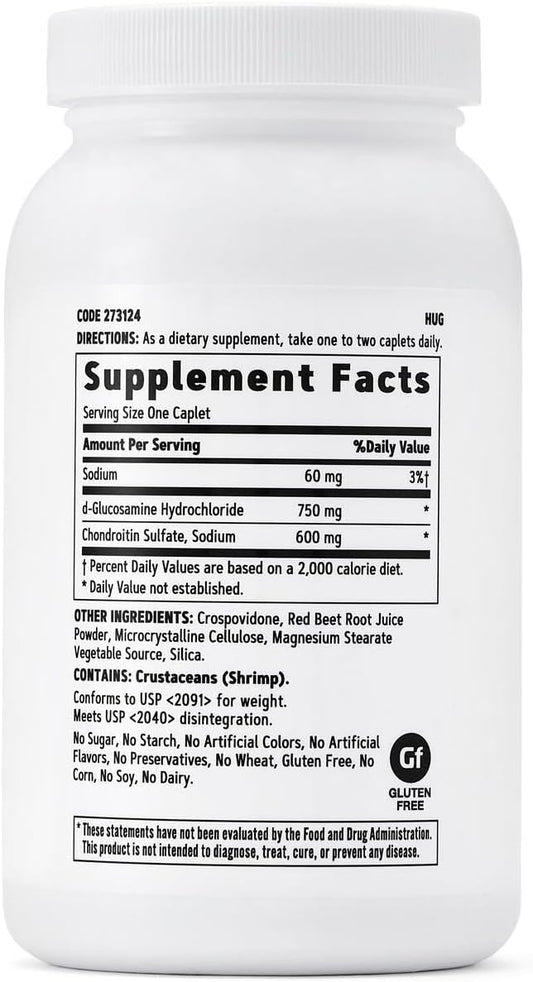 Gnc Triple Strength Glucosamine Chondroitin 750Mg/600Mg, 120 Caplets, Supports Healthy Joint Function