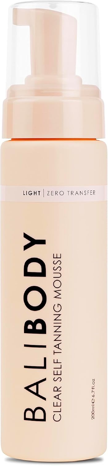 Bali Body Light Zero Transfer Clear Self Tanning Mousse 200 Ml