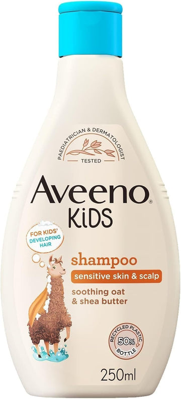 Aveeno Baby Kids Shampoo 250Ml | Enriched With Soothing Oat & Shea Butter | Childrens Shampoo Developed For Your Little Superhero | Childrens Toiletries Sets (Pack Of 2)