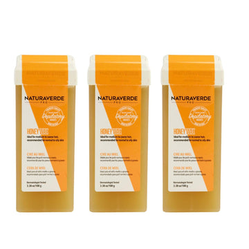 Naturaverdepro Deluxe Pink Roll On Wax For Hair Removal On Legs, Arms, Chest, Body Wax Hair Remover For Women, Formulated With Soothing Emollients - 3.38 Oz