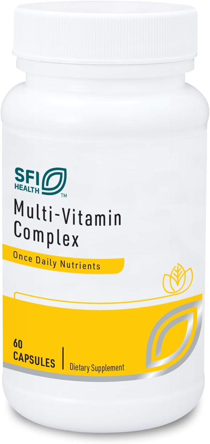 Klaire Labs Multi-Vitamin Complex - Once-Daily Mineral-Free Multivitamin With Metafolin Folate, Vitamin B6 & B12 (60 Capsules)