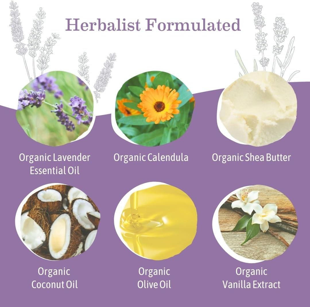 Earth Mama Bathtime Bundle | Calming Lavender Castile Baby Wash & Moisturizing Calendula Lotion : Baby
