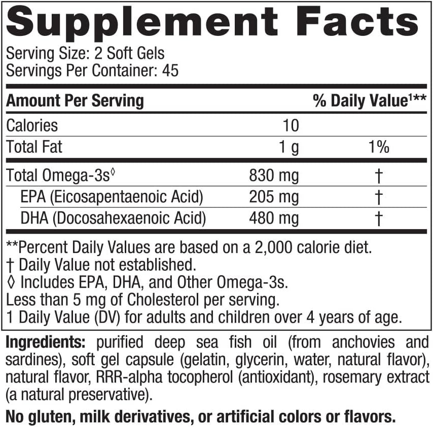 Nordic Naturals DHA, Strawberry - 90 Soft Gels - 830 mg Omega-3 - High-Intensity DHA Formula for Brain & Nervous System Support - Non-GMO - 45 Servings