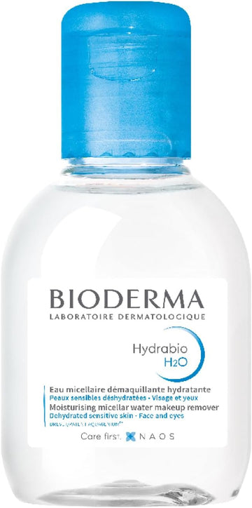 Bioderma Hydrabio H2O - Cleansing & Moisturising Micellar Water For Dehydrated Skin, Gentle Cleanser To Remove Impurities & Make Up Remover For Face & Eyes, 100Ml