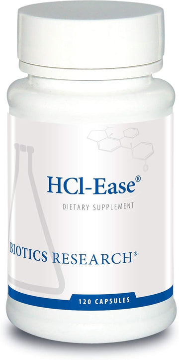 Biotics Research Hcl Ease Digestion And Gastric Support Gluten Free Dietary Supplement 120Caps