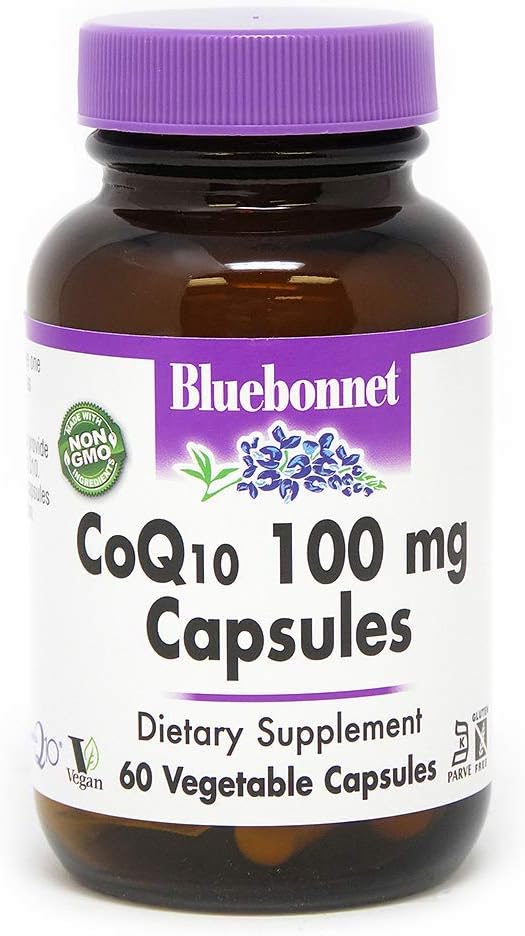 Bluebonnet Coq-10 Vegetarian Capsules, 100 Mg, 60 Count