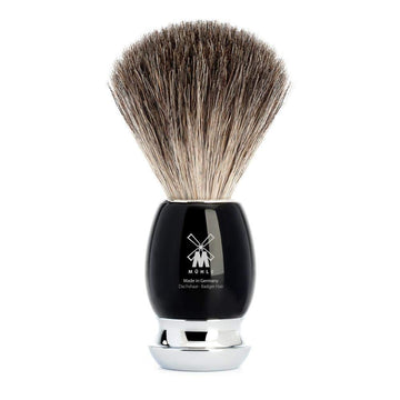 Mühle Vivo Black Resin Pure Badger Shaving Brush - Luxury Shave Brush For Men, Rich Lather : Beauty & Personal Care