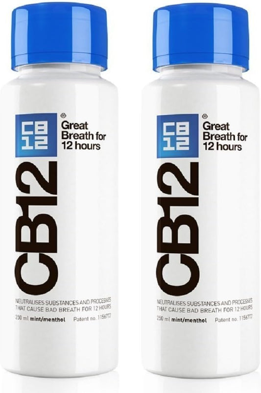 CB12 WHITE MOUTHWASH 250ML (Pack of 4)
