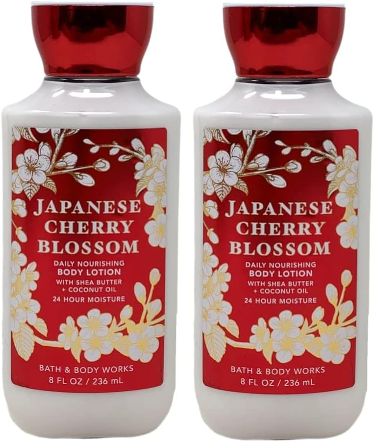 Bath And Body Works Japanese Cherry Blossom Super Smooth Body Lotion 2 Pack