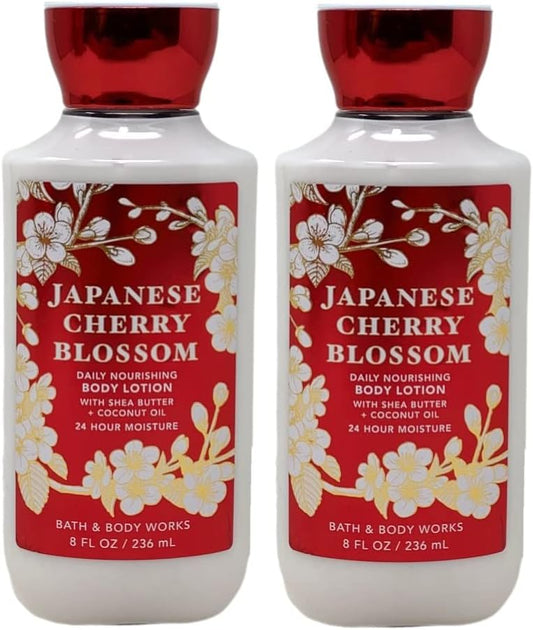 Bath And Body Works Japanese Cherry Blossom Super Smooth Body Lotion 2 Pack