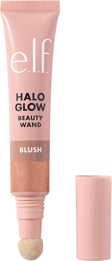E.L.F. Halo Glow Blush Beauty Wand, Liquid Blush Wand For Radiant, Flushed Cheeks, Infused With Squalane, Vegan & Cruelty-Free, Candlelit