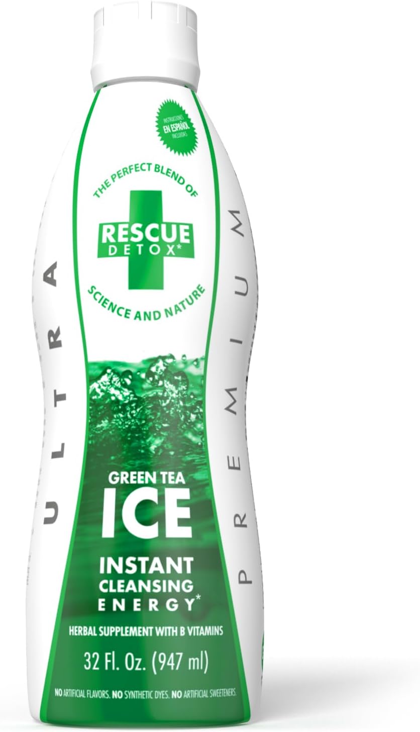 Rescue Detox ICE - Green Tea Flavor - 32oz | Works in 90 Minutes Up to 5 Hours