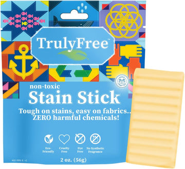Natural Stain Stick - Stain Remover Bar Soap, Gentle On Fabric - Spot Treat Food, Blood, Grass Stains And More - Pet Stain And Odor Remover - Made With Saponified Coconut And Olive Oils